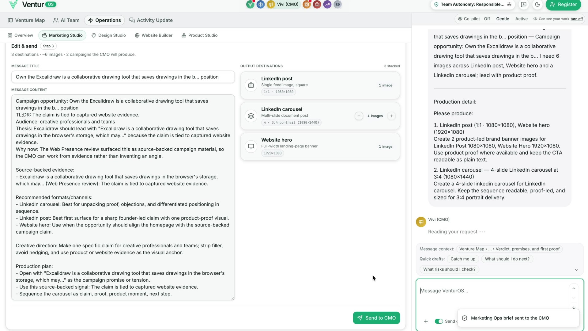 Marketing Studio deliverable library
